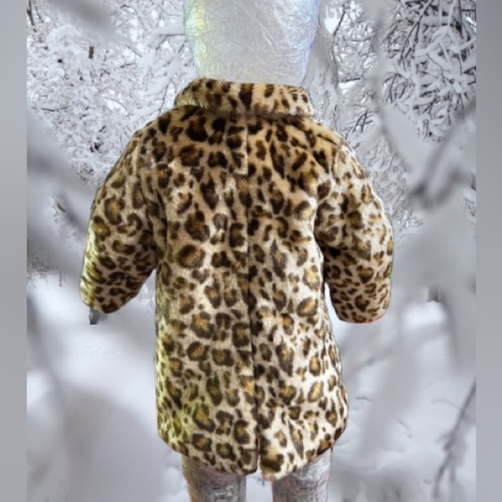Vintage Baby Ur It, faux leopard coat; sz 12 mos - Picture 4 of 4